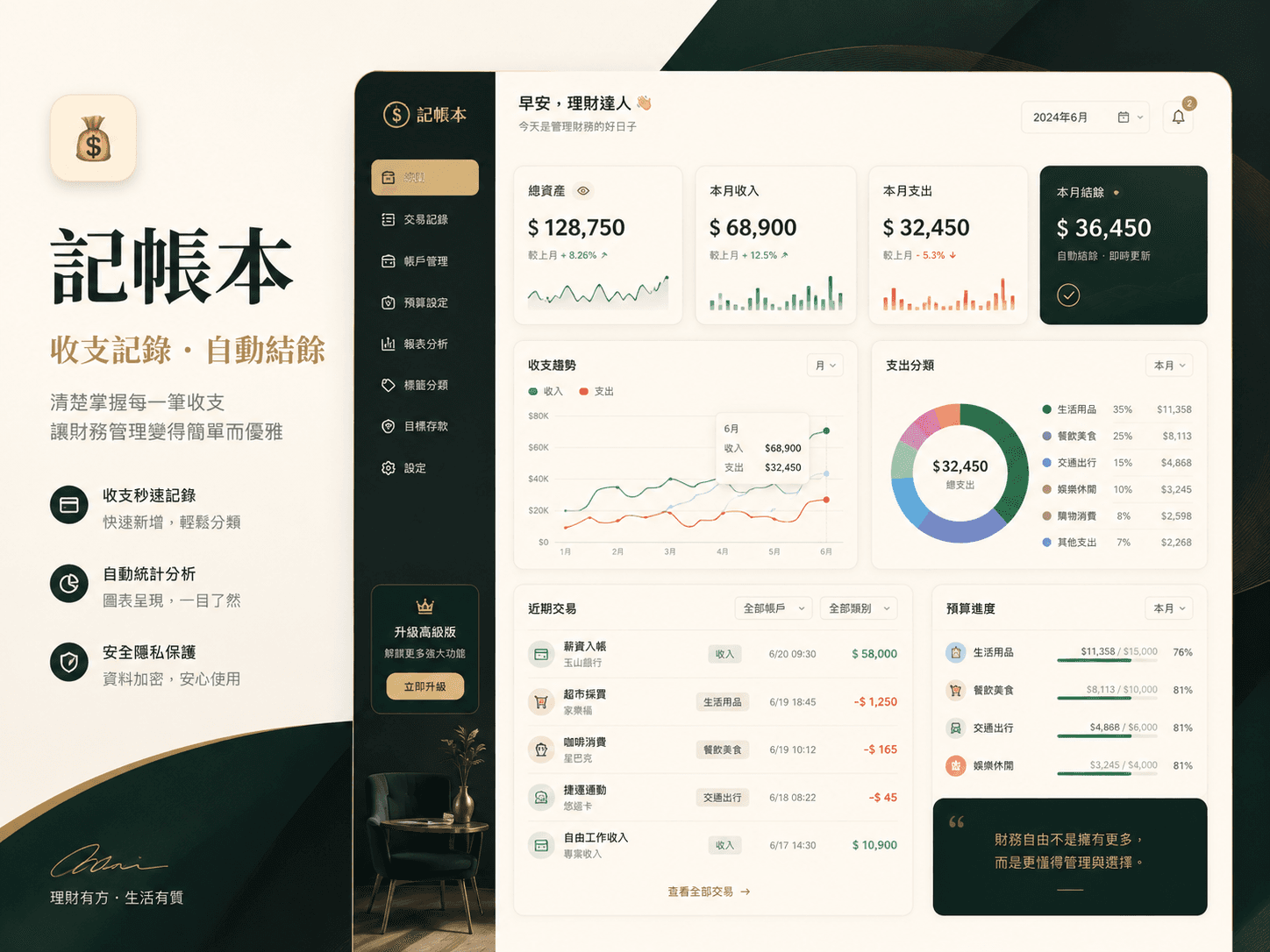 用即造做出的線上記帳本範例
