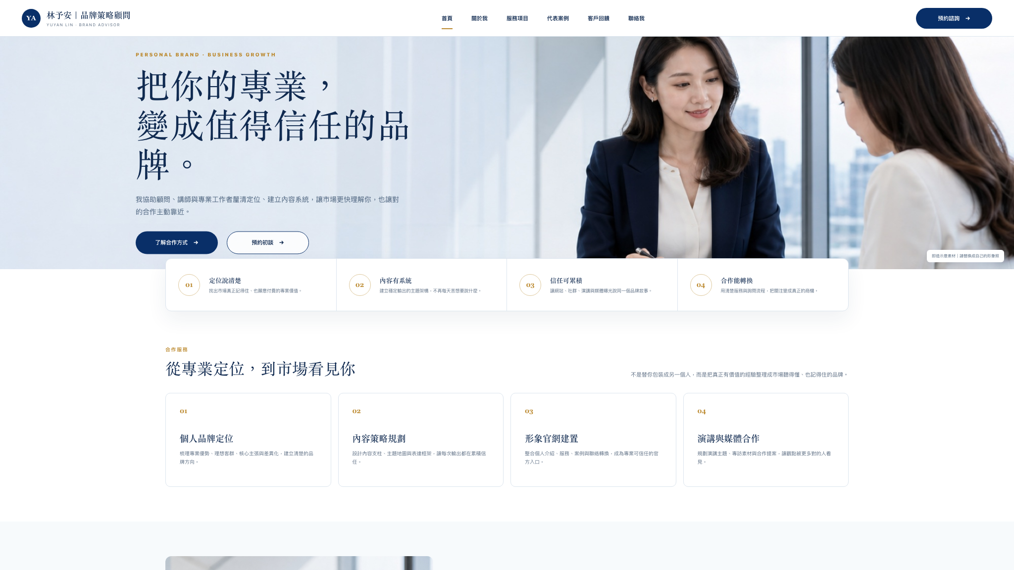 個人形象官網製作網站預覽